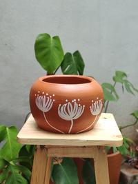 Gambar Pot Terakota / Tanah Liat : IRUNG 1514 LUKIS PUTIK dari TanahpoT undefined 1 Tokopedia