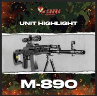 Gambar Mainan tembak kokang sniper cobra DCOBRA reborn DIY shotgun M890 - M890 BLACK dari REDFIRE TOYS undefined 2 Tokopedia
