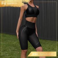 Gambar Setelan Fitness Wanita Celana atas lutut design keren Topbra (Set B14) dari LEONWEAR.ID undefined 3 Tokopedia