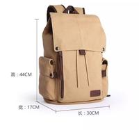 Gambar Tas Ransel Backpack Kanvas Kuliah Kerja Laptop 14 Inch Pria Wanita 01 - Crem dari Ranselbagpack undefined 4 Tokopedia