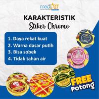 Gambar Stiker Label Kemasan Makanan Untuk Kue Donat Chromo Free Cutting - 5x2.5cm dari Media Jaya Print undefined 4 Tokopedia