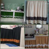 Gambar gorden kolong dapur IBC polos PONI - 1m dari Indah Barokah Collection undefined 3 Tokopedia