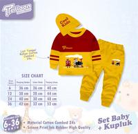 Gambar Baju Setelan Kaos Anak Bayi Baby Boy Bonus Kupluk Trilloon - helikopterBimu, 6 dari Tokonya Ammar undefined 2 Tokopedia