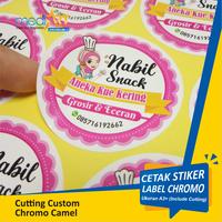 Gambar Stiker Label Kemasan Makanan Untuk Kue Donat Chromo Free Cutting - 5x2.5cm dari Media Jaya Print undefined 2 Tokopedia