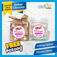 Gambar Stiker Label Kemasan Makanan Untuk Kue Donat Chromo Free Cutting - 5x2.5cm dari Media Jaya Print undefined 3 Tokopedia