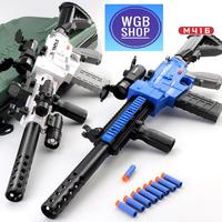 Gambar Mainan Tembakan Soft Bullet Electrik Gun Model NERF GUN - Biru dari WGB SHOP undefined 4 Tokopedia