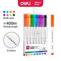 Gambar Deli 8 Color whiteboard marker graffiti drawing easy to erase S504 dari Deli Stationery Indonesia undefined 2 Tokopedia