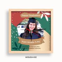 Gambar Jam Dinding Custom Hadiah Kado Foto Wisuda Happy Graduation Kayu (K02) - 20 cm dari Jam Karakter Bandung Official undefined 1 Tokopedia