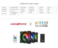 Gambar Abkoncore Hurricane series HR120 3in1 Spectrum sync fan dari PT.SEMPURNA UTAMA undefined 3 Tokopedia