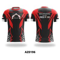 Gambar Kaos Jersey Gaming Custom eSport | PUBG ML FF | Batik Black Red dari be your authentic undefined 1 Tokopedia
