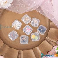 Gambar KOTAK MINI KECIL TEMPAT PERHIASAN ANTING MEMORY CARD EARPLUG BOX - Transparan dari Pusat17 undefined 2 Tokopedia