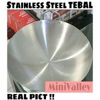 Gambar Kuali /Wajan Masak Stainless Steel Tebal 36cm Hardened Stainless - 36cm dari Marihata Kitchenware undefined 4 Tokopedia