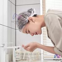 Gambar PENUTUP RAMBUT KEPALA PLASTIK MANDI PELINDUNG CAT RAMBUT/SHOWER CAP - 100PCS dari Nivalis Jakarta undefined 2 Tokopedia