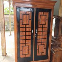 Gambar Lemari pakaian kayu jati 2 pintu - JAWA TIMUR dari Befurnitureid undefined 2 Tokopedia