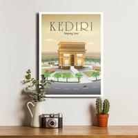 Gambar Kediri Poster Kayu Simpang Lima Gumul Hiasan Pajangan Dekorasi Dinding dari Poster Kayu_NEW undefined 1 Tokopedia