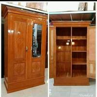 Gambar Lemari pakaian kayu jati 2 pintu - JAWA TIMUR dari Befurnitureid undefined 4 Tokopedia
