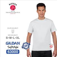 Gambar Kaos Polos Combed 30s Original - GILDAN Softstyle 63000- WHITE / PUTIH dari Moteza Indonesia undefined 1 Tokopedia