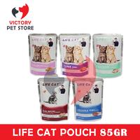 Gambar Makanan Kucing Basah Life Cat 85GR KItten Adult - capt salmon kit dari Victory Pet Store undefined 1 Tokopedia