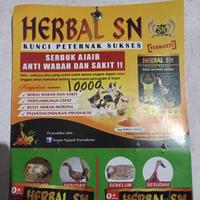 Gambar JAMU AYAM HERBAL SN 35 GRAM COCOK UNTUK SEMUA UNGGAS AYAM BEBEK dari mavy petshop undefined 4 Tokopedia