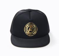 Gambar Snapback Topi Trucker Hiphop Dewasa Hitam Logo Avengers Gold dari Snapback ind undefined 1 Tokopedia