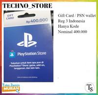 Gambar PSN Wallet 400K - Prepaid Card 400.000 - Gift Card Playstation 400 rb dari Techno S General Auto / TSGA undefined 1 Tokopedia
