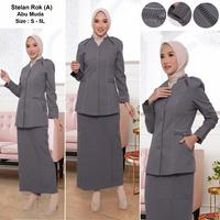 Gambar blazer baju kantor abu seragam dinas abu seragam guru pns Kerja Wanita Panjang - ABU, s-xxl dari SETYO WATI SHOP undefined 1 Tokopedia