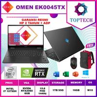 Gambar HP OMEN 15 ek0044TX 144HZ i7 10750H 16GB 1TBssd RTX2060 6GB W10+OHS - Hitam dari Top Tech Comp undefined 1 Tokopedia