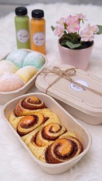 Gambar Healthy Food Box Cake Box Premium Ecoplease Bagasse Ramah Lingkungan - Tanpa Sekat dari Ecoplease Home Compostable undefined 5 Tokopedia