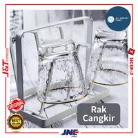 Gambar Rak Gelas Gantung Tempat Peniris Cangkir Cup Holder 6 Slot - Putih, Gantungan Kayu dari AllMarketItems undefined 4 Tokopedia