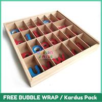 Gambar Moveable Alphabet Ukuran Besar / Montessori / Mainan Edukasi Anak dari Mainan Kayu Pintar undefined 3 Tokopedia