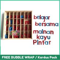 Gambar Moveable Alphabet Ukuran Besar / Montessori / Mainan Edukasi Anak dari Mainan Kayu Pintar undefined 1 Tokopedia