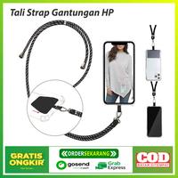 Gambar Tali Strap Gantungan HP Bisa Untuk Semua Casing Lanyard dan Holder - Hitam Putih dari IMPORTIR55 undefined 1 Tokopedia