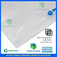 Gambar PLASTIK VACUUM VACUUM BAG EMBOSSED DELKOCHOICE UKURAN MEDIUM SATUAN - 15CM X 27CM dari PabrikPacking undefined 5 Tokopedia