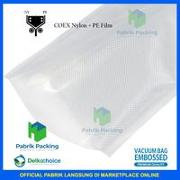 Gambar PLASTIK VACUUM VACUUM BAG EMBOSSED DELKOCHOICE UKURAN MEDIUM SATUAN - 15CM X 27CM dari PabrikPacking undefined 4 Tokopedia