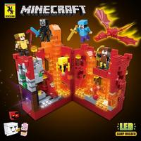 Gambar BRICKS LEGO MINECRAFT MY WORLD 680 MISTERY CASTLE 856 PCS LED NYALA dari Planet Unik undefined 1 Tokopedia