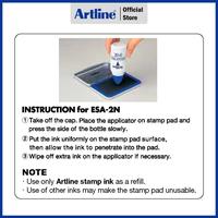 Gambar TINTA ARTLINE STAMP PAD INK 50ML ESA-2N - Biru dari Siswa Stationery undefined 2 Tokopedia