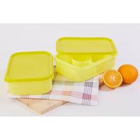 Gambar isi 2 kotak bekal kotak makan 2pcs Moniva Pink Lunch Box Set of 2 pcs - Orange dari Richindy_NEW undefined 4 Tokopedia