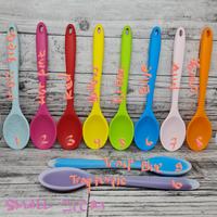 Gambar small silicone spoonela spatula /spatula sendok oval tebal - red dari etc shopline undefined 3 Tokopedia