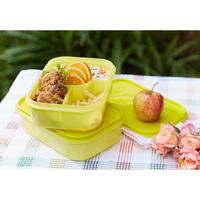 Gambar isi 2 kotak bekal kotak makan 2pcs Moniva Pink Lunch Box Set of 2 pcs - Orange dari Richindy_NEW undefined 1 Tokopedia