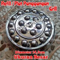Gambar PLAT PANGGANGAN HAPPY GRILL BESI UNTUK BAKAR PEMANGGANG PANCI GRILL - UKURAN BESAR dari Sahabat ShopTP undefined 3 Tokopedia