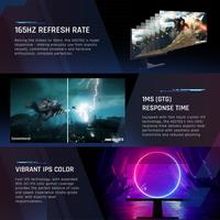 Gambar ViewSonic IPS Gaming Monitor - XG270Q|165Hz|1ms|QHD|NVIDA G-SYNC dari ViewSonic Indonesia undefined 3 Tokopedia
