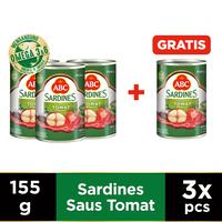 Gambar ABC Sarden Saus Tomat 155 g - Buy 3 Get 1 pcs Free dari ABC Heinz Shop undefined 1 Tokopedia