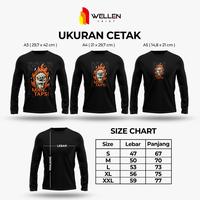 Gambar WELLEN PRINT - Kaos Lengan Panjang warna Print Custom / T-Shirt Cetak Sablon DTG Baju lengan Panjang Polos Unisex - A5, S dari WELLEN PRINT OFFICIAL undefined 4 Tokopedia