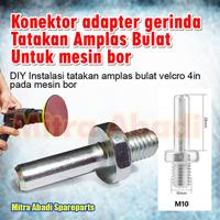 Gambar Konektor Adapter Gerinda / Gurinda Tatakan Amplas Bulat for Mesin Bor - M14 dari Mitra Abadi Spareparts undefined 1 Tokopedia