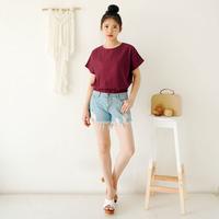 Gambar TOP FASHION / ATASAN WANITA / PAKAIAN / BLOUSE / POLOS LINEN - A009 - Kuning dari JWJ Shop undefined 1 Tokopedia