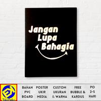 Gambar Hiasan Dinding Poster Kayu Jangan Lupa Bahagia - Hijau dari TokoDeko undefined 1 Tokopedia