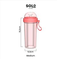 Gambar Botol minum 2 fungsi 2 in 1 dapat Minum 2 Minuman Berbeda 2 Ukuran - Biru, S dari Solo River undefined 4 Tokopedia