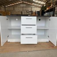 Gambar Lemari buffet dapur kitchen set bawah 3 pintu putih - Bandung saja dari Cahaya Baru Bandung undefined 2 Tokopedia