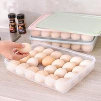 Gambar Kotak Telur Isi 24pcs Kotak Plastik Egg Tray Box Tempat Telur Kulkas - Biru dari viralshop87 undefined 1 Tokopedia