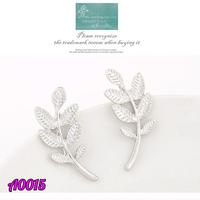 Gambar ANTING TUSUK STUD FASHION KOREA ELEGANT DAUN SILVER dari Miku Shoppu undefined 2 Tokopedia